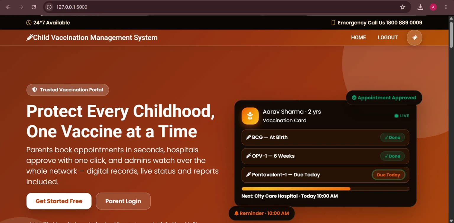 Child Vaccination Management System thumbnail 3
