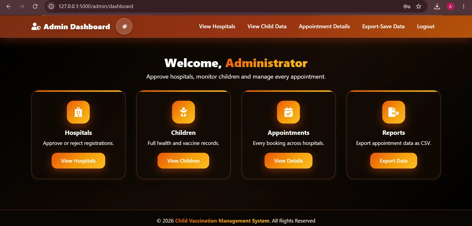 Child Vaccination Management System thumbnail 5